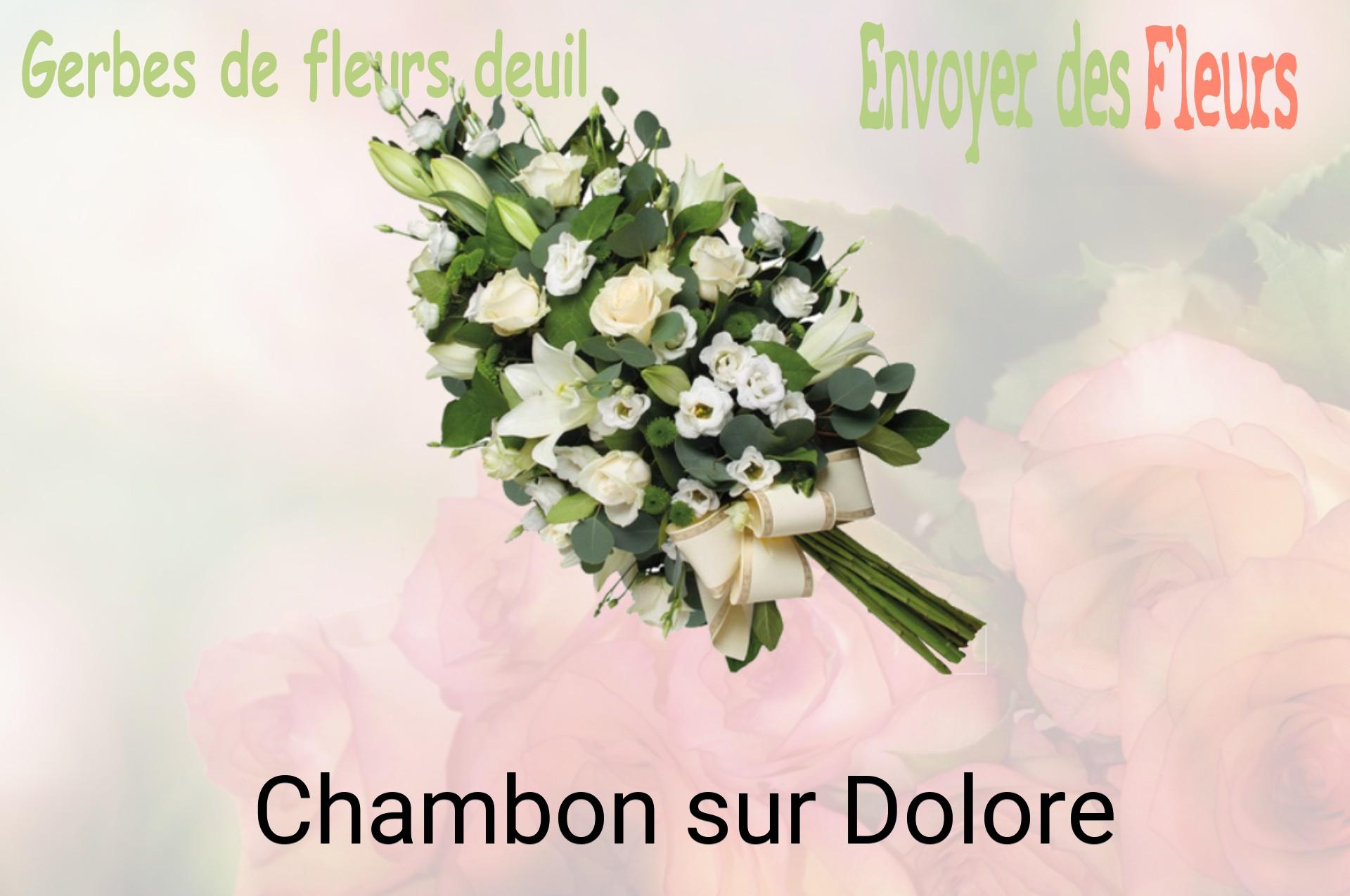 Gerbe de fleurs de deuil livrée à Chambon-sur-Dolore